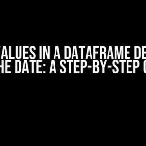 Insert Values in a DataFrame Depending on the Date: A Step-by-Step Guide