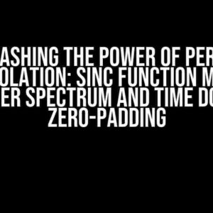 Unleashing the Power of Perfect Interpolation: Sinc Function Magic in Fourier Spectrum and Time Domain Zero-Padding